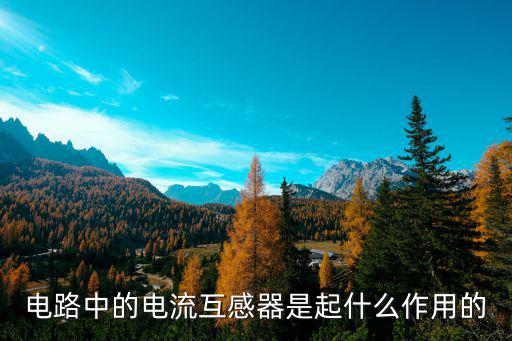 电磁炉互感器起到什么作用,电流互感器知多少?问与答（20）