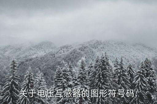 关于电压互感器的图形符号码:
