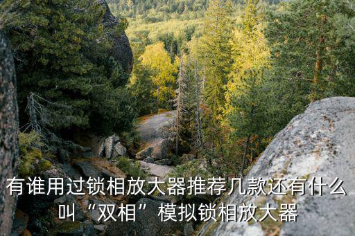 什么是锁相放大器,锁相放大器知多少?问与答（20）