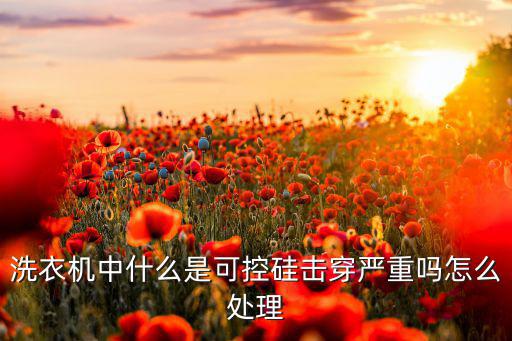 什么是可控硅开路,洗衣机内部可控硅击穿怎么处理?