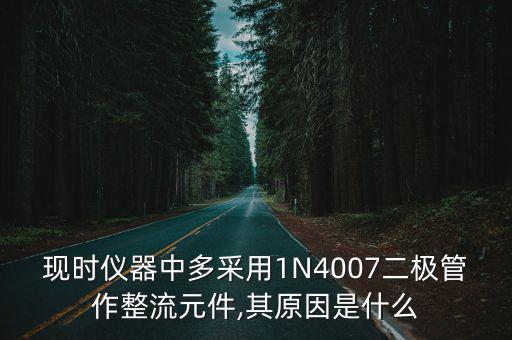 现时仪器中多采用1N4007二极管作整流元件,其原因是什么