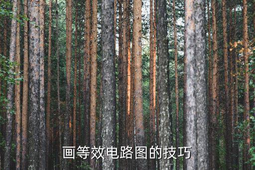 画等效电路图的技巧