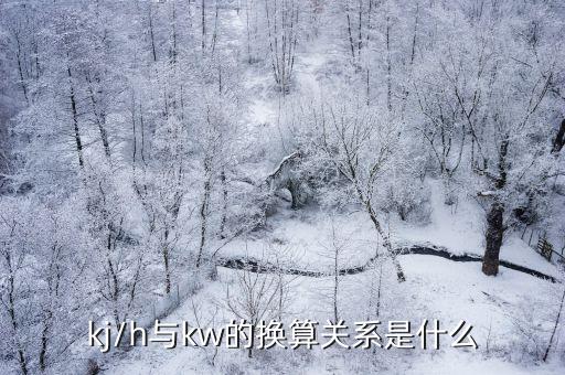 kj/h与kw的换算关系是什么