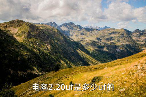 电容2.20uf是多少uf的