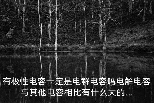 有极性电容一定是电解电容吗电解电容与其他电容相比有什么大的...