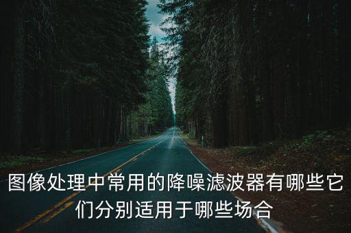 图像处理中常用的降噪滤波器有哪些它们分别适用于哪些场合