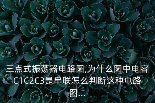 三点式振荡器电路图,为什么图中电容C1C2C3是串联怎么判断这种电路图...