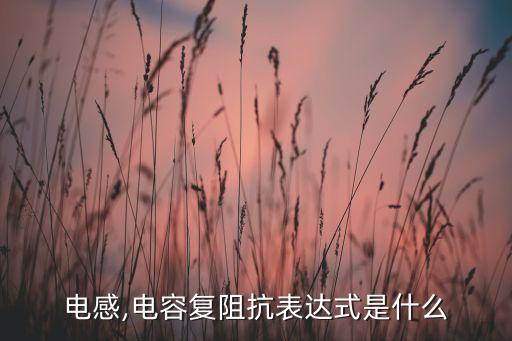 电感,电容复阻抗表达式是什么