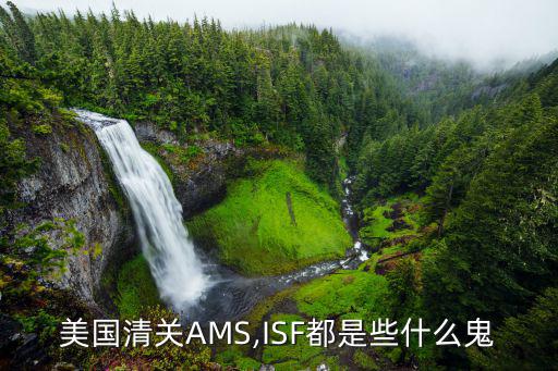 美国清关AMS,ISF都是些什么鬼
