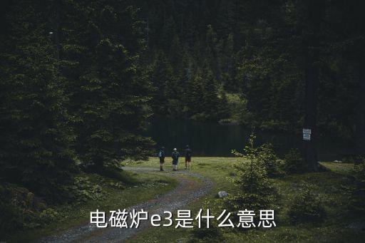 电磁炉u3是什么意思,电磁炉出现e3是什么意思