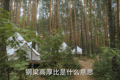 钢梁高厚比是什么意思