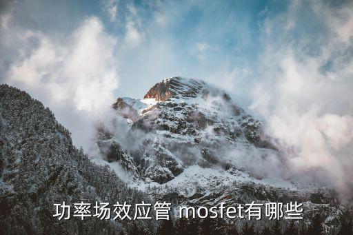 什么是功率mosfet,gtr不存在少数导流子储存效应