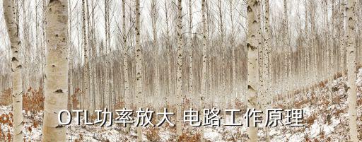 otl是什么电路,otl原理图显示双电源模式下输出电流互换