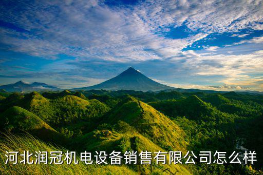 河北润冠机电设备销售有限公司怎么样